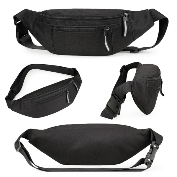 OSSOHH 1Pcs Fanny Packs for Men and Women, Water Resistant Sports Waist Pack Bag Bum Bag for Travel Hiking Running - Image 3
