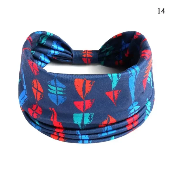 Bohemian Wide Cotton Stretch Headbands Women Headwrap Turban Headwear Bandage Hairbands Bandana Wide Headbands Hair Accessories - Image 2