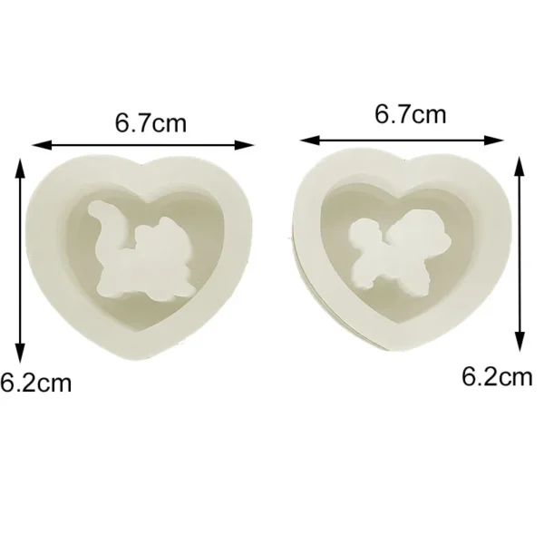 DIY Heart Cat Dog Shaker Mold Silicone Epoxy Resin Mold Jewelry Tool Jewelry Accessories - Image 9