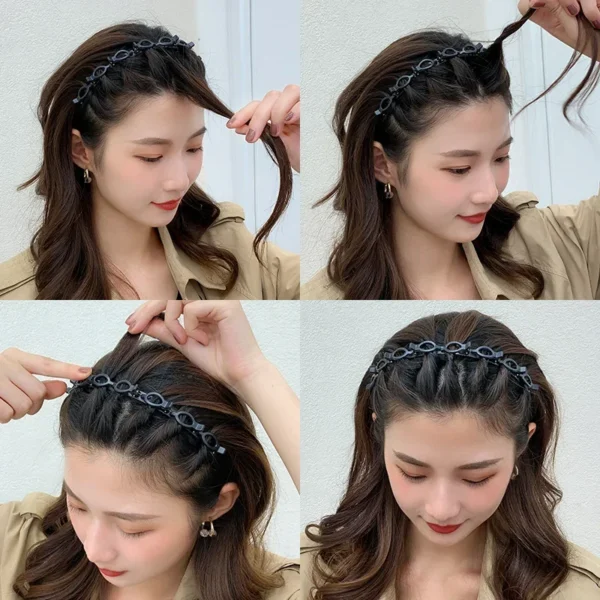 Unisex Alice Hairband Headband Men Women Sports Hair Band Hoop Metal Hoop Double Bangs Hairstyle Hairpin Hair Accessories New - Image 4