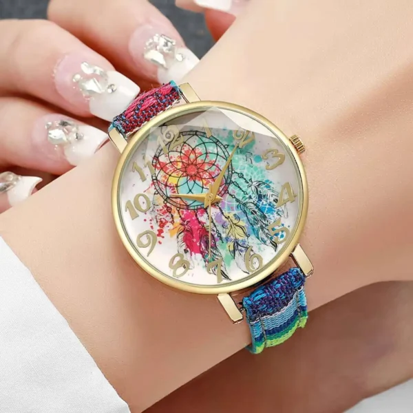 3PCS/Set Fashion Women Watches Casual Leather Strap Arabic Dial Quartz Wristwatch Reloj Mujer（Without Box） - Image 4