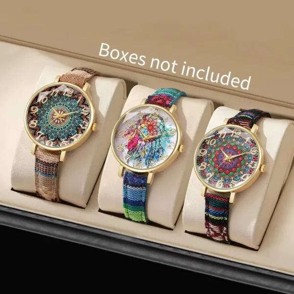 3PCS/Set Fashion Women Watches Casual Leather Strap Arabic Dial Quartz Wristwatch Reloj Mujer（Without Box） - Image 2
