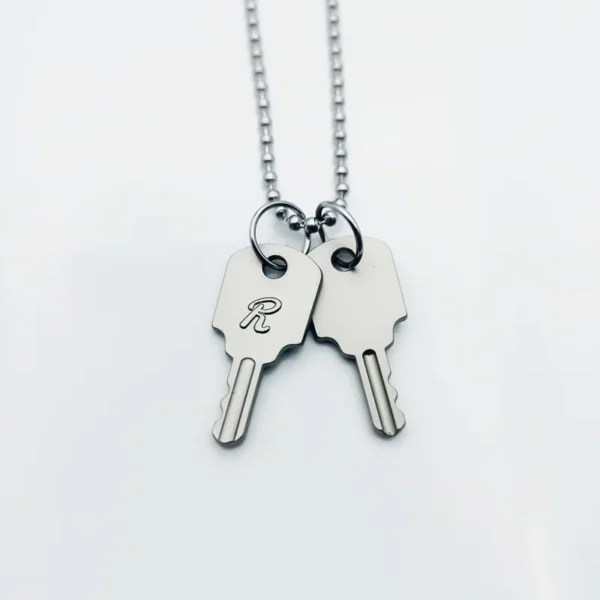 Anime NANA Necklace Oosaki Nana Honjo Ren Key R Lock Unisex Punk Pendant Cosplay Vintage Matte Choker Jewelry Accessories Gift - Image 11