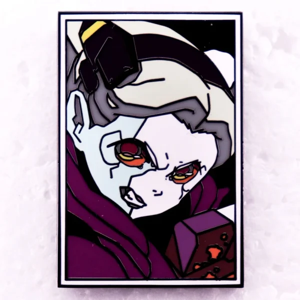Angry Rebecca Enamel Pin Cyberpunnk Edgerunner Game Brooch Jewelry Accessories
